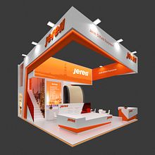stand Jereh. Un proyecto de 3D, Diseño 3D, Infografía y Modelado 3D de Ferran Aguilera Mas - 14.09.2020