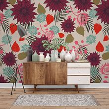 Diseño de pattern con aplicación a pared. Traditional illustration, Botanical Illustration, and Digital Illustration project by LiNa VeLez - 02.14.2020