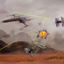 Mi Proyecto del curso: Matte painting cinematográfico / Star wars battle ships. Photomontage, and Photo Retouching project by Matías Herrera González - 09.15.2020