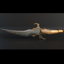Daga de Prince Of Persia . 3D, Game Design, and 3D Modeling project by Alejandro García - 09.15.2020