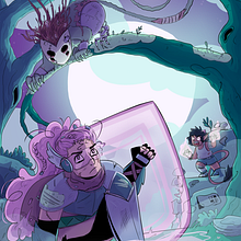 Mi Proyecto del curso: Ilustración digital de fantasía y ciencia ficción. Comic, and Traditional illustration project by Esther Rubert Gil - 09.15.2020