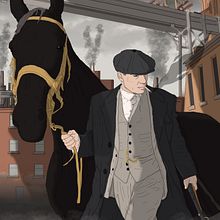 Tommy Shelby. Un progetto di Illustrazione tradizionale e Illustrazione digitale di Adrian Gonzalez - 16.09.2020