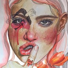 My project in Illustrated Portrait in Watercolor course. Un progetto di Illustrazione digitale e Pittura ad acquerello di nidhishetty2 - 16.07.2020