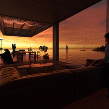 Casa en la costa Brava.. Un proyecto de 3D de Didac Guxens Rey - 16.09.2020