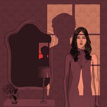 Diseño de portada para el libro 'Una noche con ella' de Samuel Benchetrit. Editado por Larrad Ediciones. . Un proyecto de Ilustración tradicional de Laura Montes - 16.09.2020