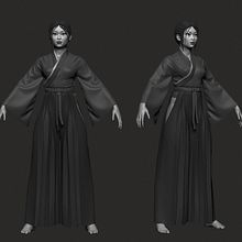 Asiatic woman 🌸. 3D, Creativit, 3D Modeling, and Video Games project by Ivet Macias Bugarin - 09.17.2020