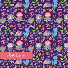 My project in Illustrated Pattern Design course. Digital Drawing, Traditional illustration, Painting, and Pattern Design project by anahines - 09.25.2020