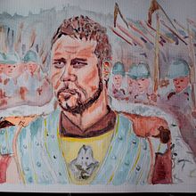Gladiador. Un proyecto de Pintura a la acuarela de Zaida Olvera - 18.09.2020