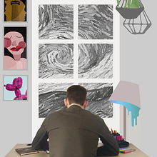 Workspace de un diseñador en cuarentena. Projekt z dziedziny  Kolaż użytkownika Esteban González Rey - 19.09.2020