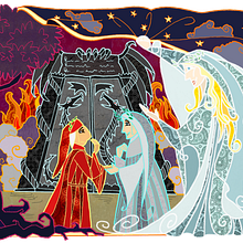 Dante's Divine Comedy. Digital Illustration project by Vittoria Mariano - 09.19.2015