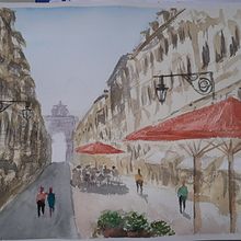 Desastres Urbanos en acuarela, en orden cronologica. Watercolor Painting project by ncirauqu - 09.20.2020