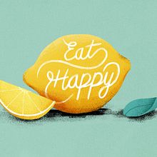 Eat Happy. 2D Animation, 3D Animation, Digital Illustration, Traditional illustration, T, pograph, and Design project by Itsacat&Goodog - 09.20.2020