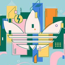 Adidas Originals. Un projet de Illustration traditionnelle , et Peinture de Marmota vs Milky - 27.01.2020