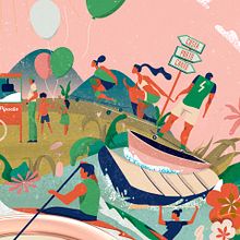 Havaianas Floripa Ein Projekt aus dem Bereich Traditionelle Illustration und Vektorillustration von Marmota vs Milky - 20.09.2020