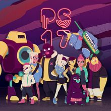 Pixel Show 2017. Projekt z dziedziny Projektowanie postaci, Trad, c, jna ilustracja i Grafika wektorowa użytkownika Marmota vs Milky - 20.09.2020