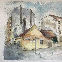 Architectural sketching 2. Architectural Illustration project by kat_nev - 09.21.2020