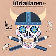 Editorial illustrations: Författaren. Digital Illustration, Editorial Design, and Traditional illustration project by Emma Hanquist - 09.21.2020