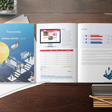 FinanceMalta Annual Report 2019 | Editorial. Editorial Design, and Graphic Design project by Amii Camilleri - 09.21.2020