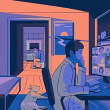 remote working Ein Projekt aus dem Bereich Traditionelle Illustration und Digitale Illustration von Daniel Crespo Saavedra - 21.09.2020