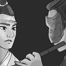 Experimental phase of an animatic with some CQL screenshot redraws . 2D Animation, Character Animation, Stor, and board project by Anahi Lopez - 05.29.2020