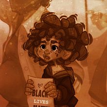 Short Story BLM. 2D Animation, Comic, Concept Art, Drawing, Digital Drawing, Character Design, Game Design, Digital Design, Traditional illustration, Digital Illustration, Painting, Digital Painting, and Video Games project by Laura Sánchez Quesada - 09.22.2020