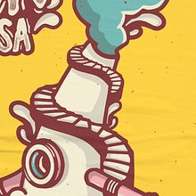 Propuesta cartel FM Terrassa 2020. Traditional illustration project by joel delgado - 01.20.2020