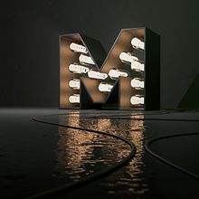 Lettering 3D: modelado y texturizado con Cinema 4D Ein Projekt aus dem Bereich 3D und 3-D-Lettering von Diego Orge - 15.12.2017