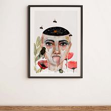 Meu projeto do curso: Retrato ilustrado em aquarela. Un progetto di  di Brunna Jonhsson - 22.09.2020