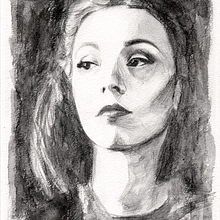 Clarice Lispector. Desenho a lápis, Desenho artístico, Desenho de retrato, e Desenho realista projeto de Begoña Blázquez Parro - 22.09.2020