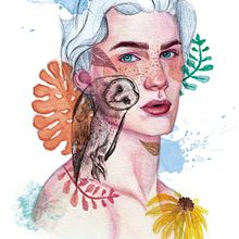 Mi Proyecto del curso: Retrato ilustrado en acuarela. Een project van Digitale illustratie y Aquarelschilderen van Paola Lucía Ferreira Gallego - 22.09.2020