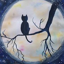 Trabajos de mis peqeños alumnos. Fine Arts, Painting, Watercolor Painting, Acr, and lic Painting project by Olga Zaitseva - 09.22.2020