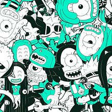 Treehouse Monsters Ein Projekt aus dem Bereich Br, ing und Identität, Kreativität, Zeichnung, Digitale Zeichnung, Kunstleitung, Design von Figuren, Traditionelle Illustration, Digitale Illustration und Vektorillustration von Loor Nicolas - 22.09.2020