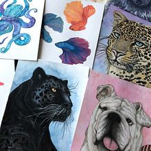 MI ANIMALARIO: Acuarela experimental. Un progetto di Disegno a matita, Pittura, Pittura ad acquerello, Pittura acrilica, Pittura ad olio, Belle arti, Illustrazione tradizionale e Illustrazione con inchiostro di Alex Vigo - 22.09.2020