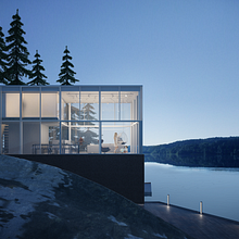 Mi Proyecto del curso: Glass house. . Un progetto di Architettura, Progettazione 3D, Interior design, Fotografia architettonica e ArchVIZ di Cinthia Morales - 23.09.2020
