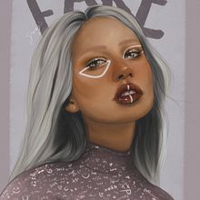 FAKE. Un proyecto de Dibujo, Dibujo de Retrato, Dibujo digital, Diseño digital, Ilustración tradicional e Ilustración digital de Guaji - 23.09.2020