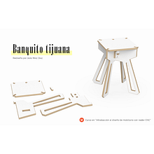 Mi Proyecto del curso: Introducción al diseño de mobiliario con router CNC. Projekt z dziedziny  Projektowanie 3D, Projektowanie i w, rób mebli, Projektowanie produktowe, Wzornictwo przem i słowe użytkownika Julio Maiz - 23.09.2020
