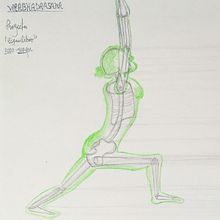 Equilibrio a través del yoga. Pencil Drawing, Figure Drawing, and Artistic Drawing project by José Rodríguez - 09.23.2020