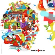 SORTEO DE ORO CRUZ ROJA 2020. Un progetto di Illustrazione tradizionale, Illustrazione digitale e Illustrazione vettoriale di Juanma García Escobar - 23.09.2020