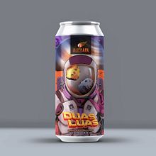 Duas Luas - Beer label. Un proyecto de Ilustración tradicional, Ilustración digital y Publicidad de Ilson Rodrigues - 23.09.2020
