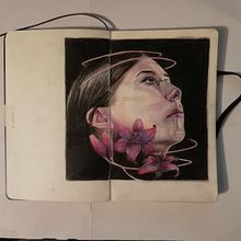 Chiaroscuro Coloured Pencil Portrait Final Project (attempt no.1). Drawing, Pencil Drawing, and Portrait Drawing project by James - 12.29.2020