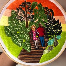 Mi Proyecto del curso: Introducción al bordado botánico. Projekt z dziedziny  Haft użytkownika Lorena Alvarado Venegas - 24.09.2020
