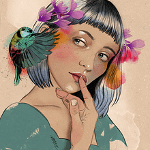 El segreto. Een project van Traditionele illustratie van Ana Duque - 24.09.2020