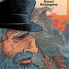 El viejo y el mar de Ernest Hemingway. Projekt z dziedziny Kreat, wność,  R, sunek, Design, Grafika ed, torska, Projektowanie graficzne, Trad, c, jna ilustracja, Ilustracja c i frowa użytkownika Alberto Peral Alcón - 24.09.2020