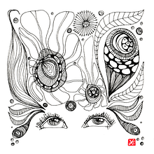 Soñando, tinta sobre papel. Projekt z dziedziny  R i sunek atramentem użytkownika Andrea Rincon - 24.09.2019