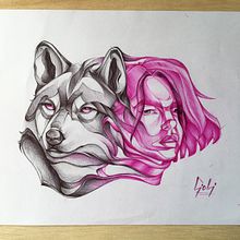 Instinto. Traditional illustration project by Gioli - 09.25.2020