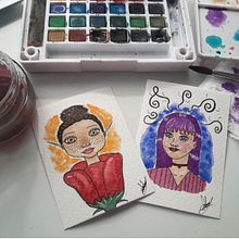 Mix de personajes (acuarela). Un progetto di Pittura ad acquerello di Paula de Tierra - 25.09.2020