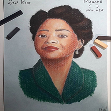 Octavia Spencer (Madame C.J Walker en Self-made). Un progetto di Disegno di ritratti di Paula de Tierra - 25.09.2020