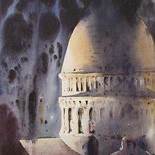 Tormenta entrante en Sacramentinos, 2020. Traditional illustration, Architectural Illustration, and Watercolor Painting project by Gonzalo Ibáñez - 09.25.2020
