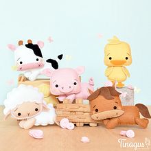 Animales de granja Ein Projekt aus dem Bereich Nähen, H, werk, Kreativität und Musterdesign von Agus Sierra - 25.09.2020