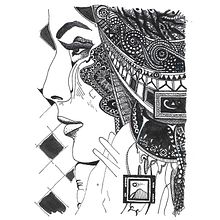 Mi Proyecto del curso: Rostro . Ilustração com tinta projeto de Lilia Morales Mori - 25.09.2020